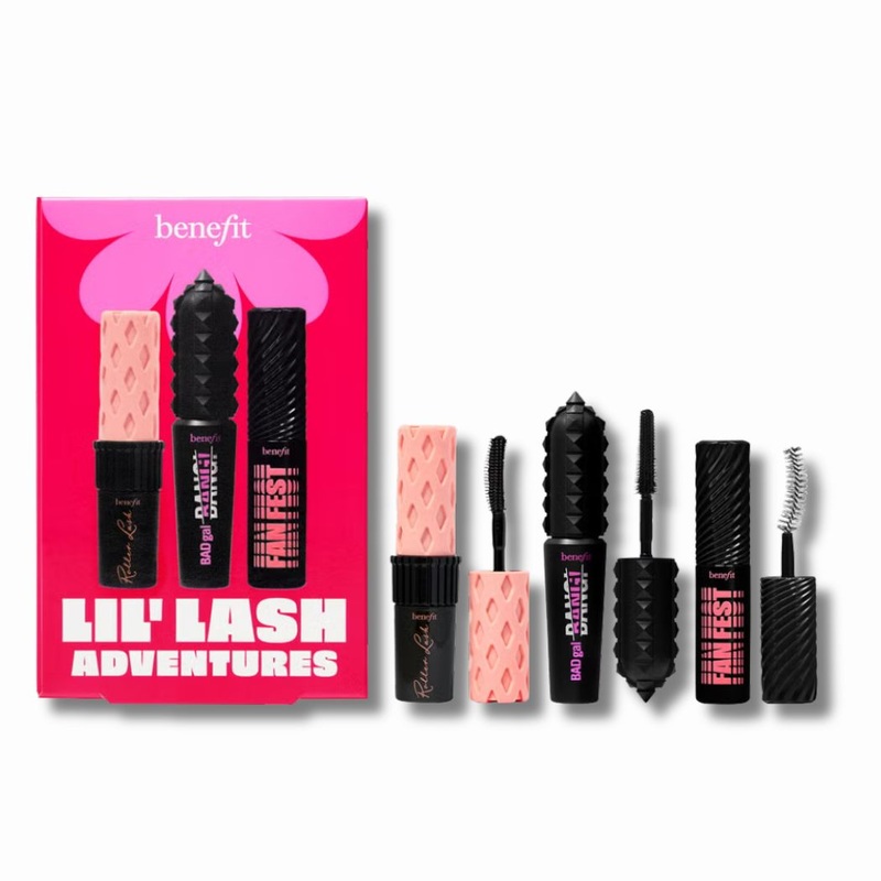 benefit Lil’ Lash Adventures Fanning, Volumising and Curling Mascara Trio (Worth 45)