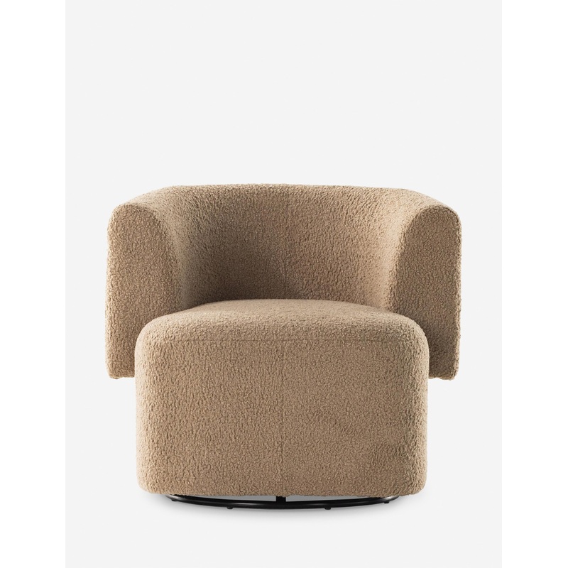 Kelis Swivel Chair Camel Sheepskin