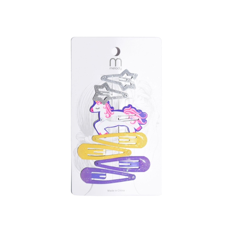Purple Unicorn Hair Barrettes