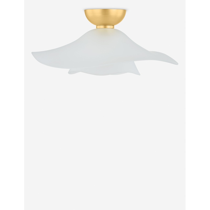 Olek Flush Mount Light Ivory 18″Dia