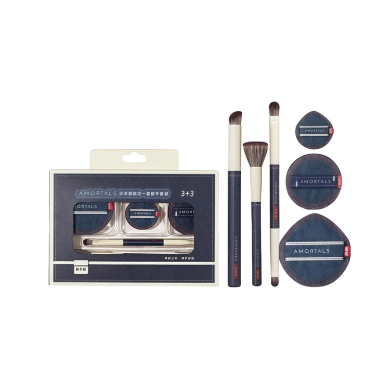 Amortals Just One Set Cowboy Makeup Tool Set 6pcs