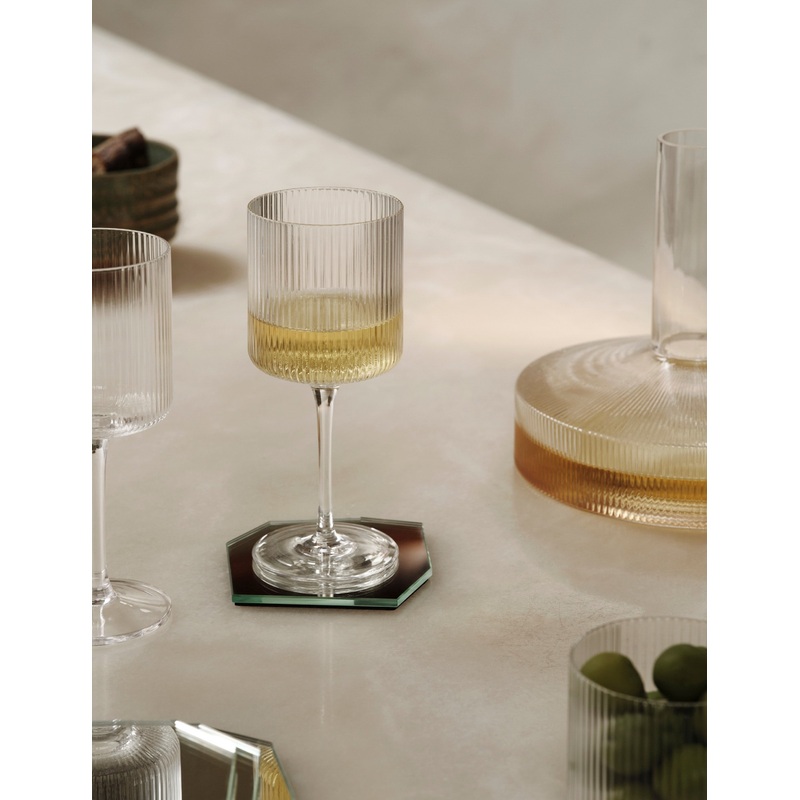 Shard Coasters (Set of 4) by Ferm Living Mirror
