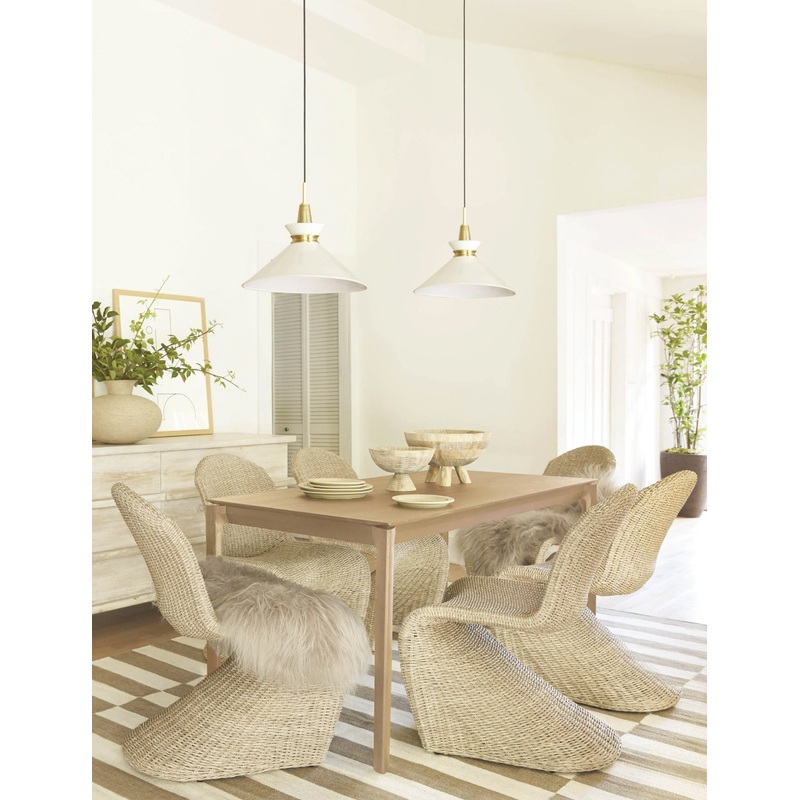 Temple Dining Table Black 55″W