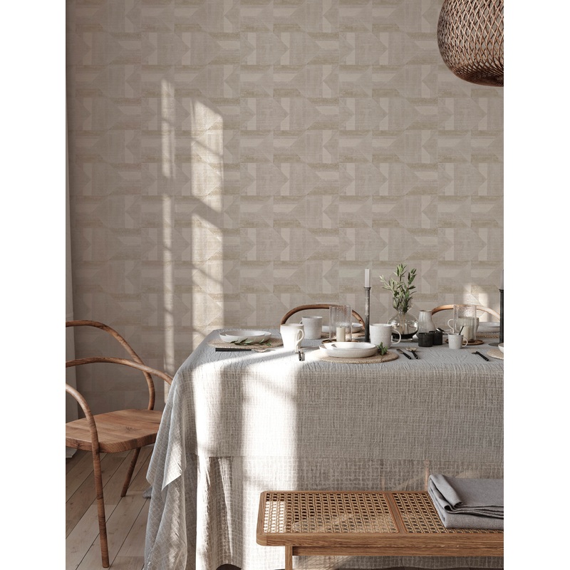 Daryn Peel + Stick Wallpaper Ash and Stone