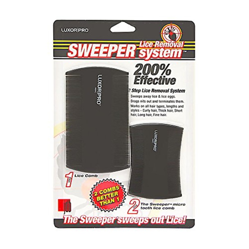 J&D LuxorPro Sweeper Lice Removal System Comb | 2 Pack
