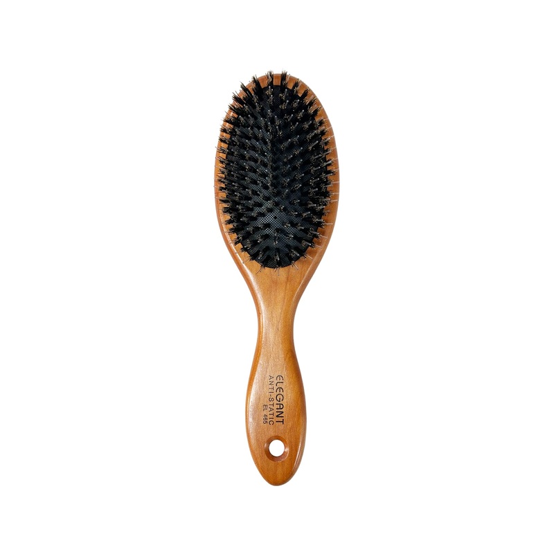 Elegant #465 Anti-Static Oval Porcupine & Nylon Hairbrush – Large (9.5″)