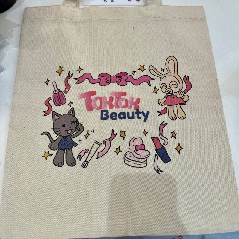 TokTok Beauty Canvas Tote Bag