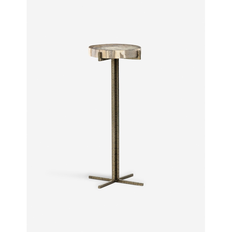 Casella Round Side Table Brass