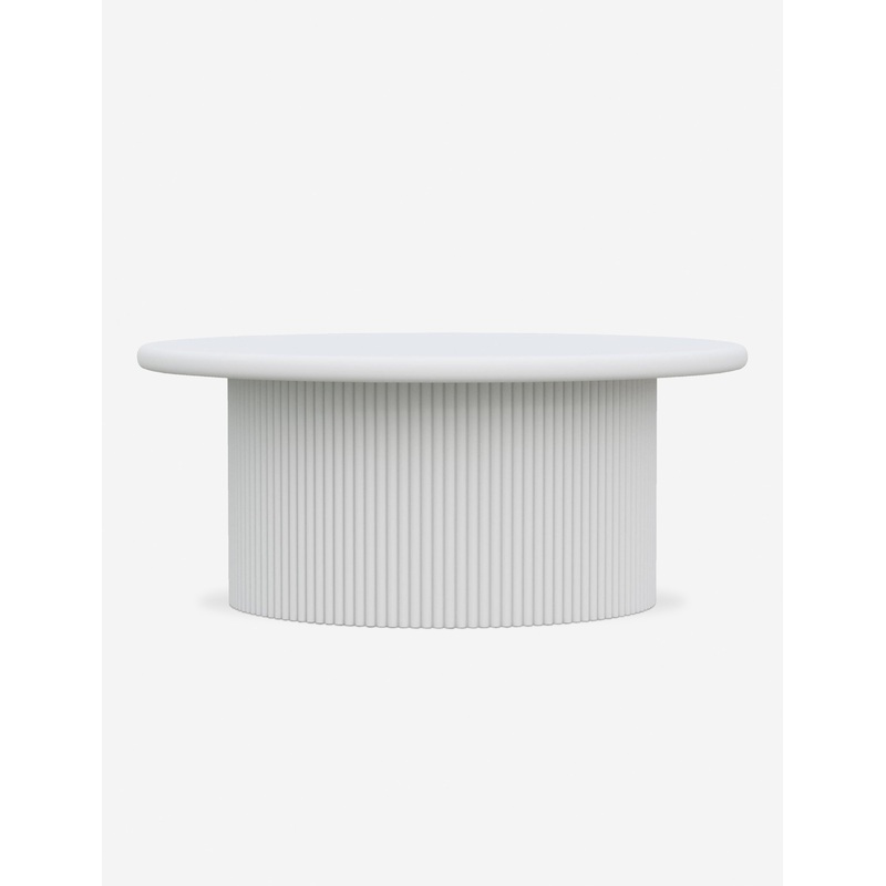 Portillo Indoor / Outdoor Round Coffee Table White