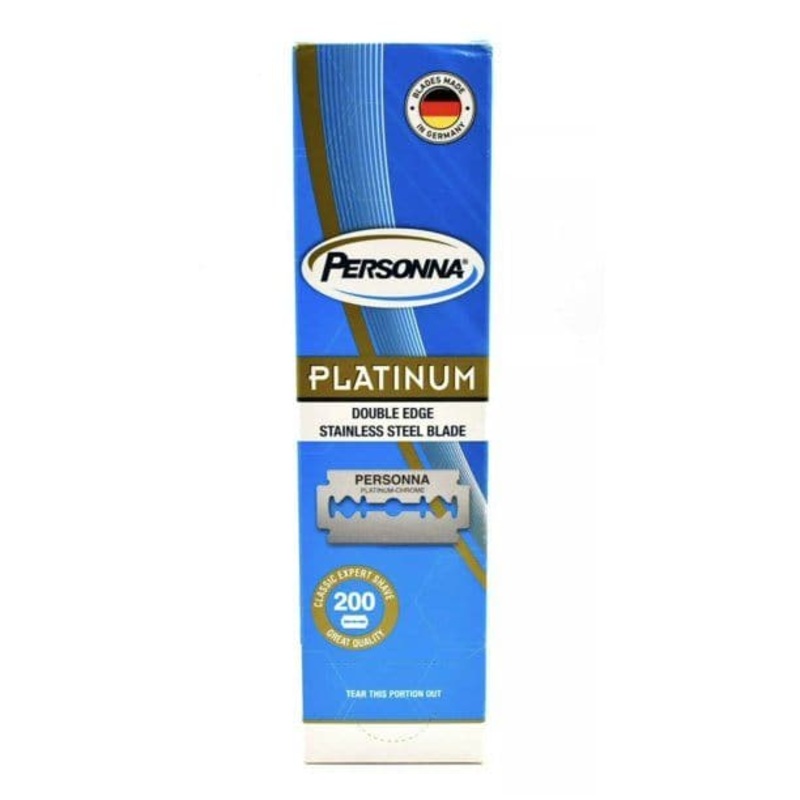 Personna Platinum Chrome Double Edge Safety Razor Blades (200 Pack)