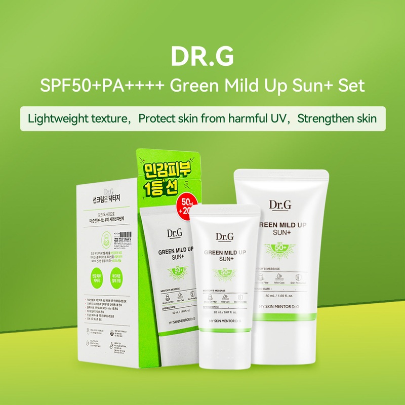 Dr.G SPF50+PA++++ Green Mild Up Sun+ Set 2pcs
