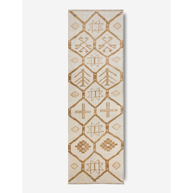 Vintage Turkish Hand-Knotted Wool Runner Rug No. 232, 3’5″ x 10’9″