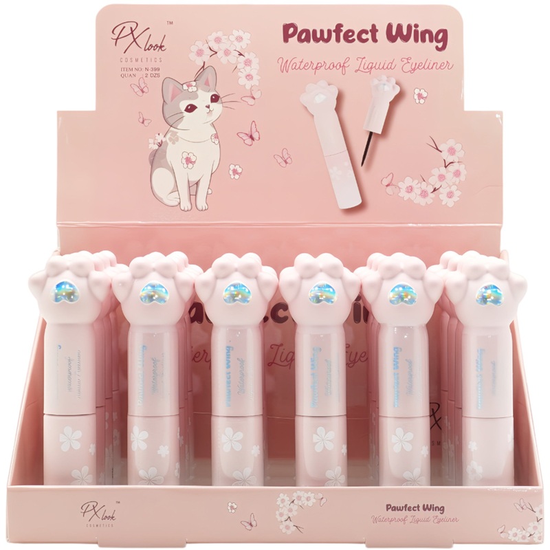 Px Look Pawfect Wing Waterproof Liquid Eyeliner – Wholesale Display 24 Units (N-399)