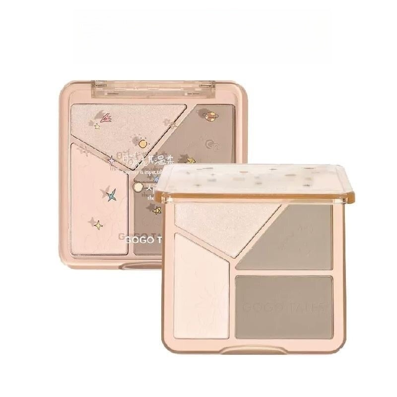Gogotales Light Shadow Flawless Highlight Contouring Palette 13.5g  G01 Half-Sleeping Diary