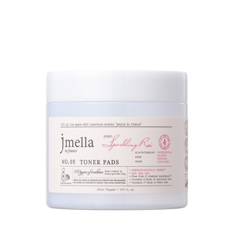 J Mela in France Sparkling Rose Toner Pads 70 sheets