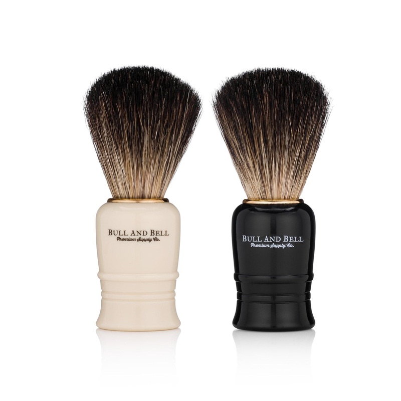 Pure Badger Shaving Brush (White or Black) – by Bull and Bell Premium Supply Co. Black