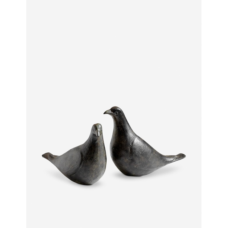 Cozza Doves (Set of 2) Oiled Bronze