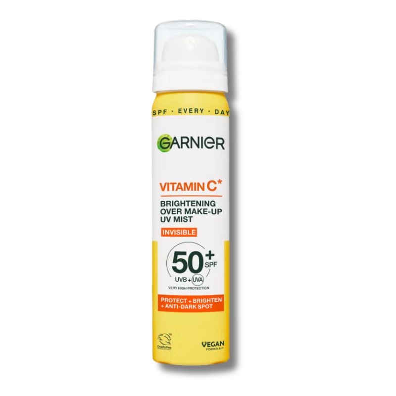 Garnier Vitamin C Brightening Over Make-Up UV Mist Invisible with SPF50+ and Vitamin C 75ml