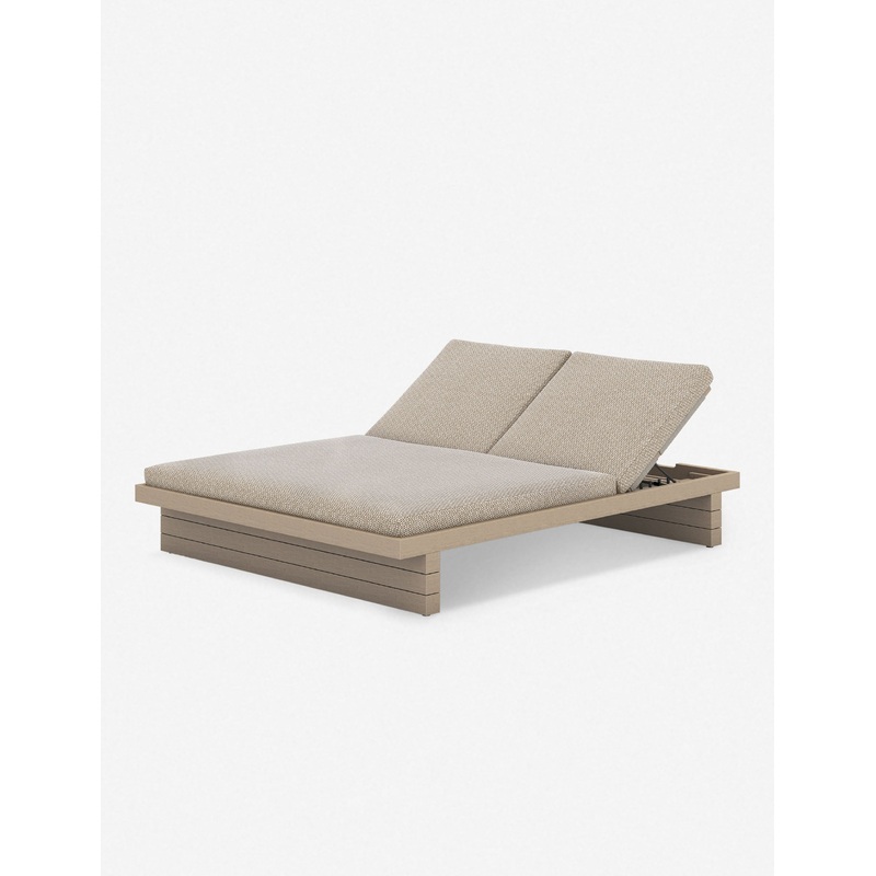 Coren Indoor / Outdoor Double Chaise Sand