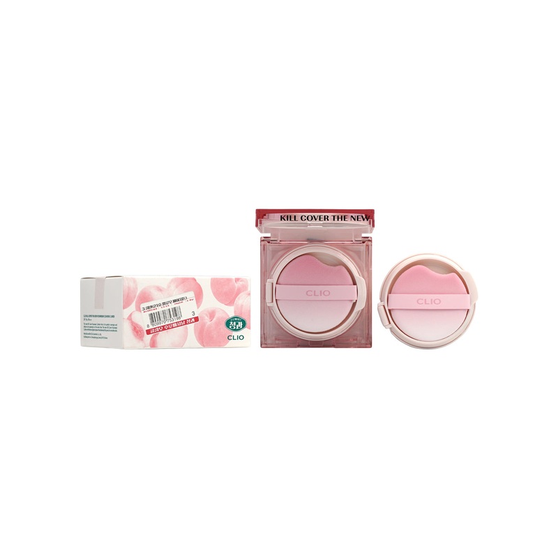 Clio Kill Cover The New Founwear Cushion with refill Peach version #03 15g x 2pcs