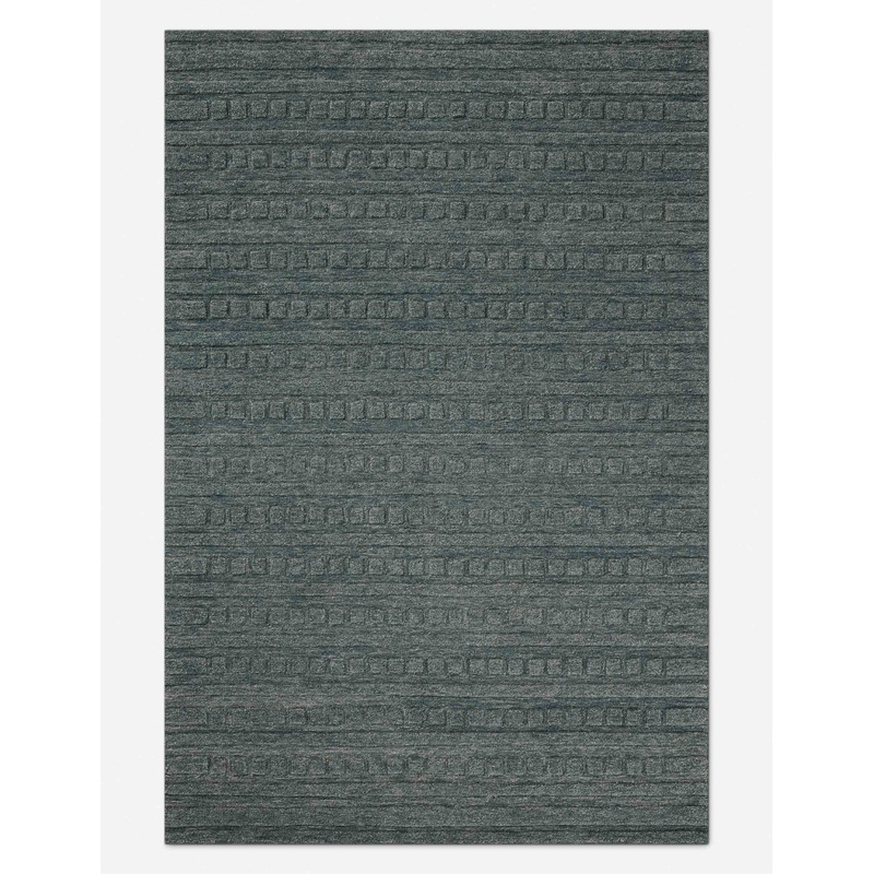 Bradley III Hand-Tufted Wool Rug by Chris Loves Julia x Loloi Teal 2’3″ x 3’9″