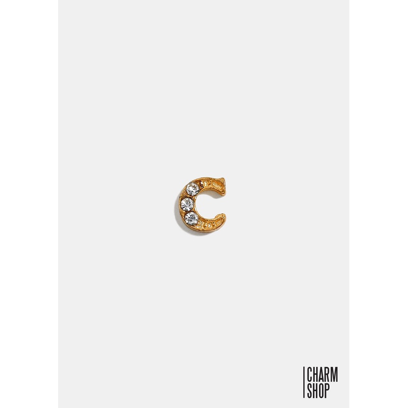 Gold Letter C Locket Charm