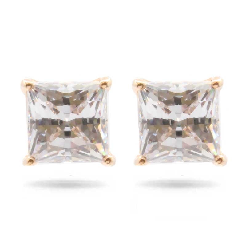 Swarovski Attract Square Crystal Rose Gold Earrings