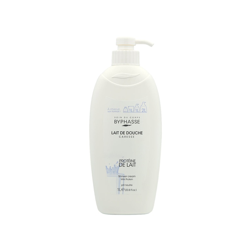 Byphasse Caresse Shower Cream  Milk Protein 1L