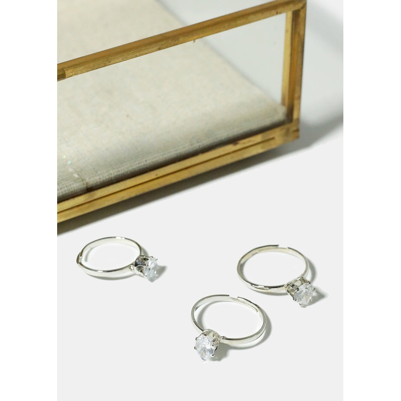 Gemstone Adjustable Ring Heart