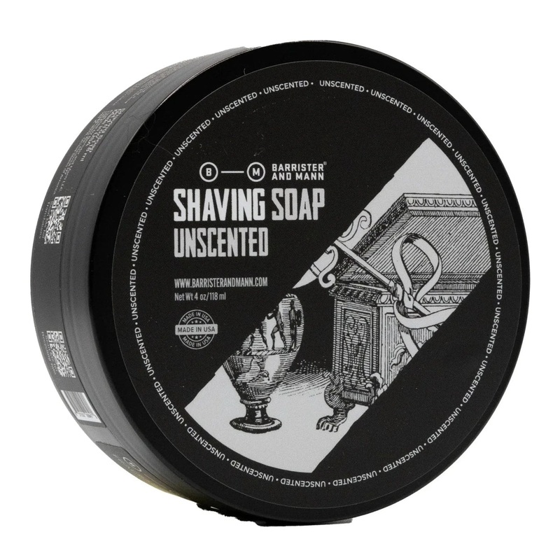 Unscented Shaving Soap (Vegan) – by Barrister and Mann