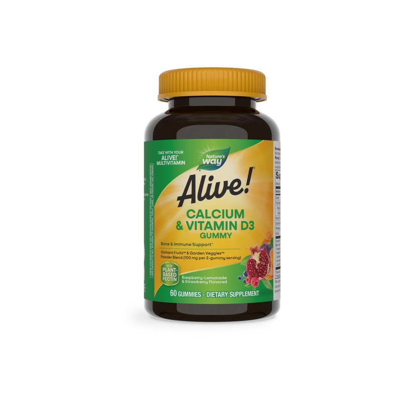 Alive! Calcium + D3 Gummy – For Bone & Immune Support