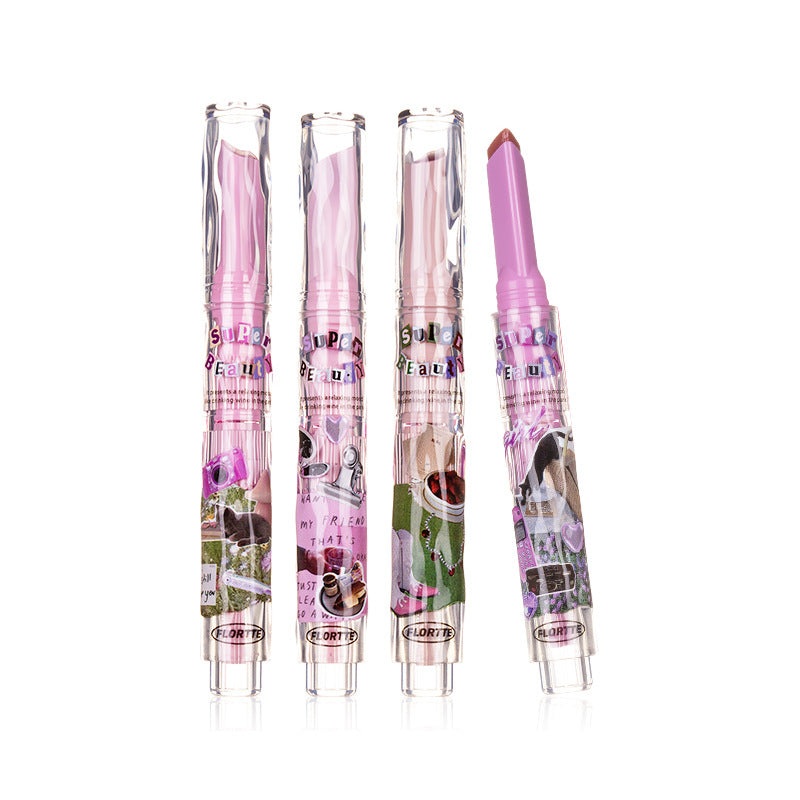 Flortte I Am Super Beauty Heart-shaped Love Hydrating Lipstick  1.5g 01# So Barbie