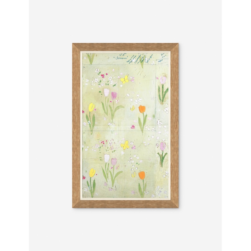 Clemence II Print by Paule Marrot Green 29″ X 45″ Oak