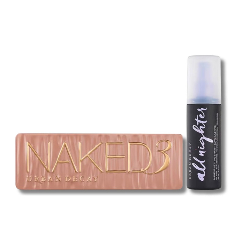 Urban Decay Naked 3 Palette and Setting Spray Bundle