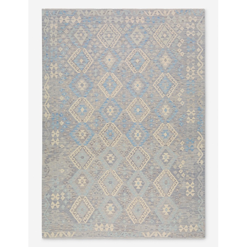 Vintage Turkish Hand-Knotted Wool Rug No. 470, 6′ 8″ x 9′ 6″