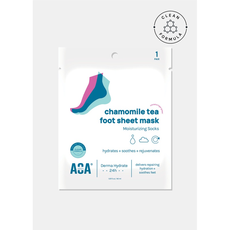 AOA Skin Chamomile Tea Foot Sheet Mask Single