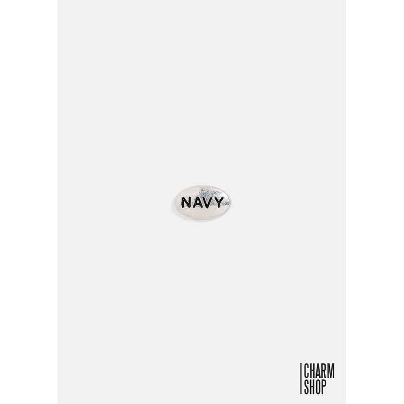 Navy Locket Charm