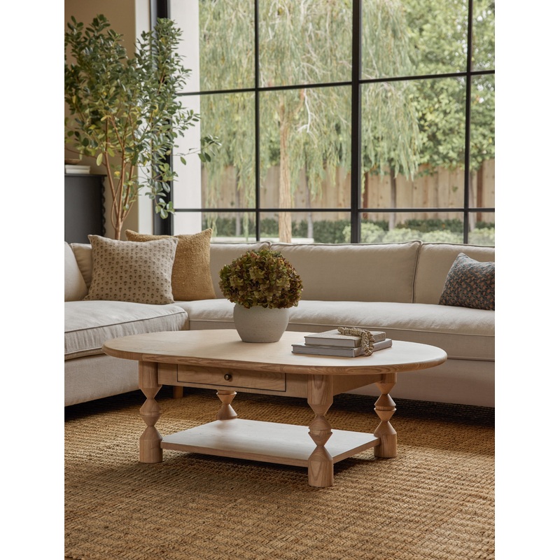 Topia Oval Coffee Table by Ginny Macdonald Natural