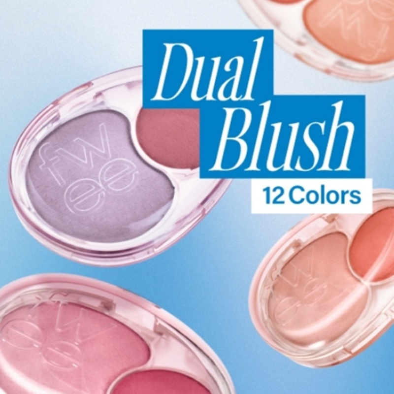[Fwee] Mellow Dual Blusher 7.2ml (12 colors) ND01 Lazy Tempo