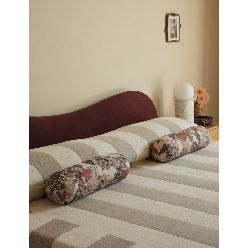 Garden Walk Linen Pillow by Sarah Sherman Samuel Blush Square