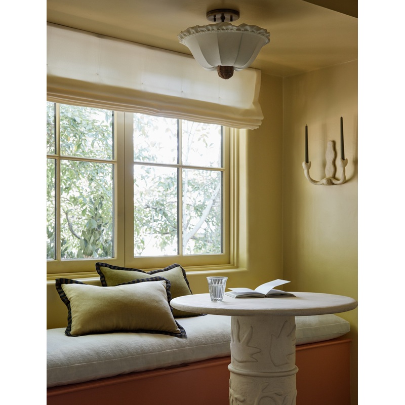 Rajaa Pillow by Sarah Sherman Samuel Ivory Lumbar