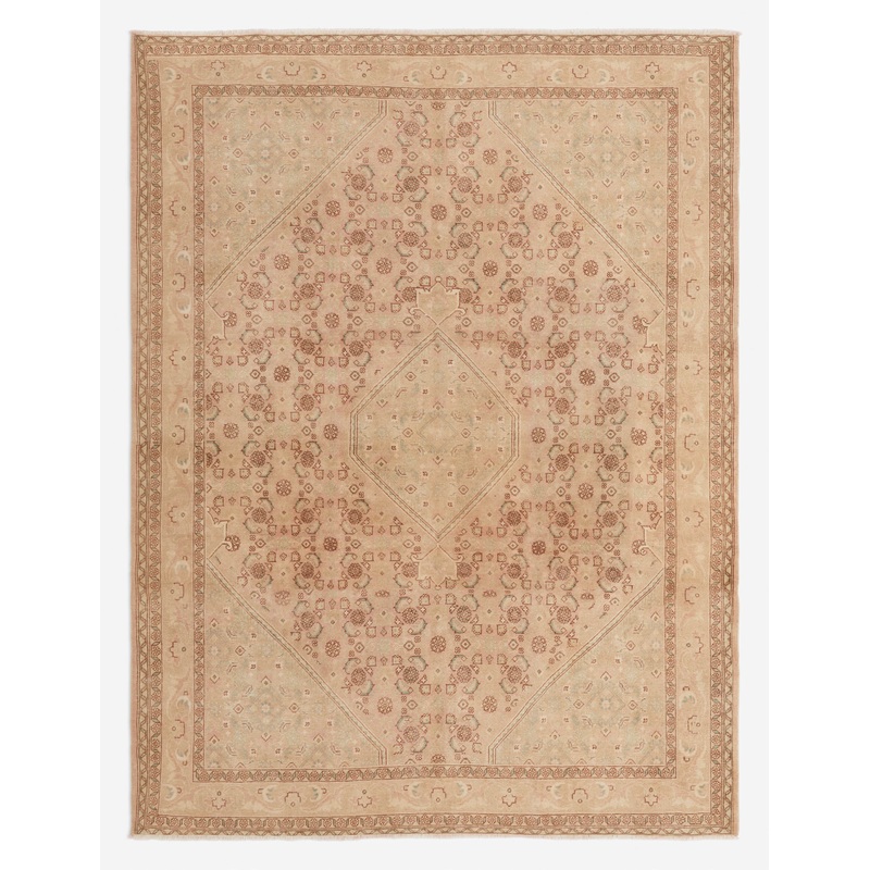 Vintage Turkish Hand-Knotted Wool Rug No. 274, 8’6″ x 11’3″