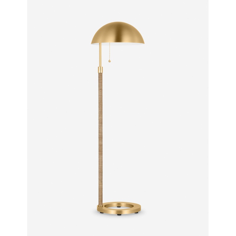 Balleroy Floor Lamp by Christiane Lemieux Burnished Brass