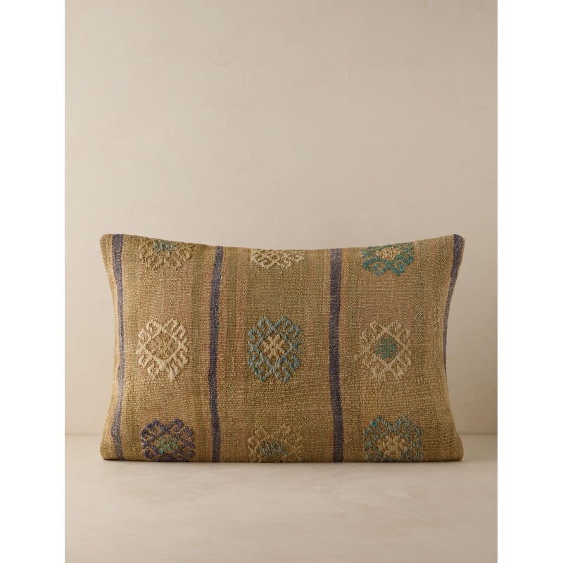 Vintage Lumbar Pillow No. 248, 16″ x 24″