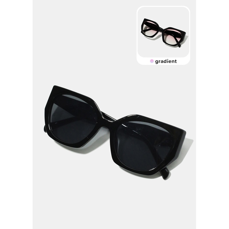 A+ Chic Square Round Glasses Gradient