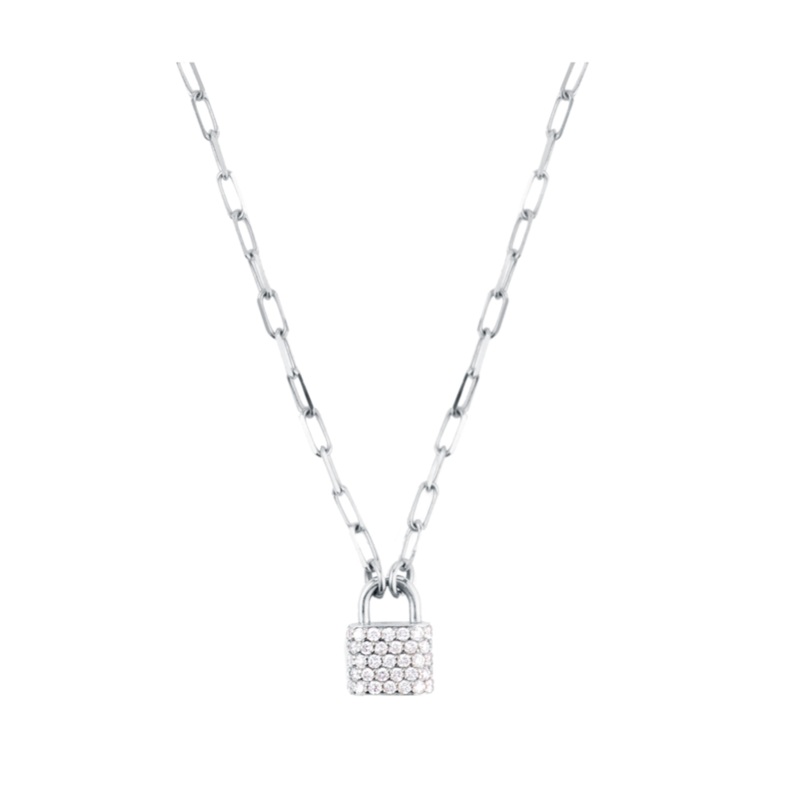 Padlock Necklace Rose Gold