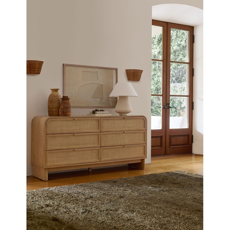 Suzette Wide Dresser Natural Oak