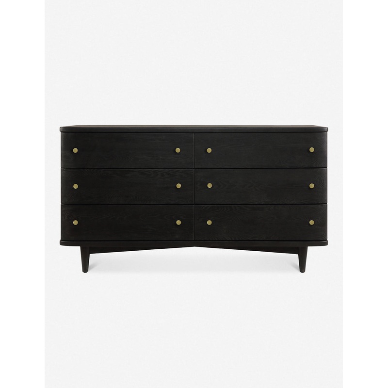 Shiloh 6-Drawer Dresser Charcoal
