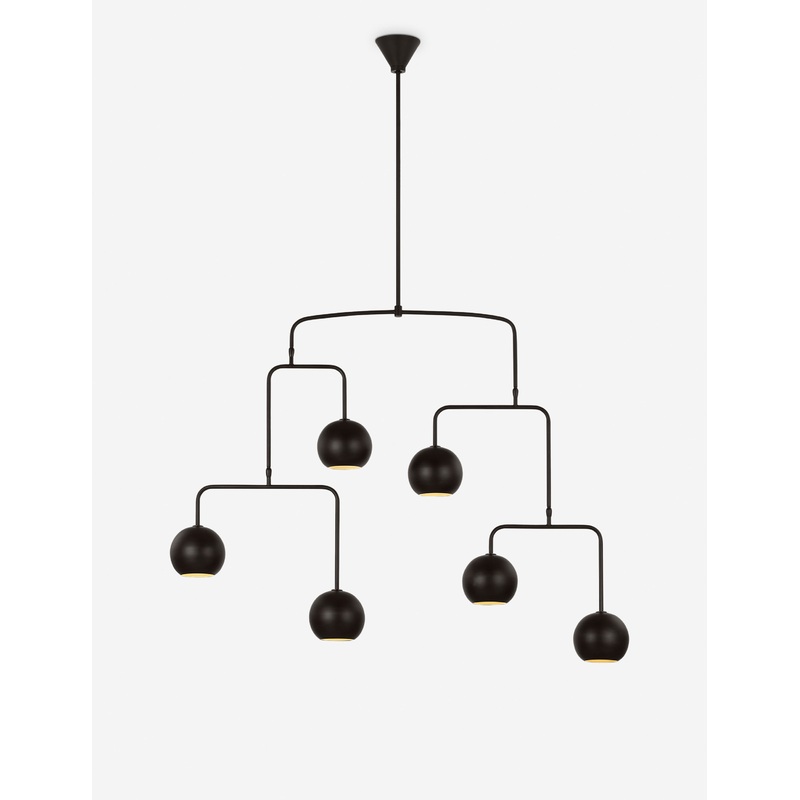 Chaumont Extra Large Chandelier by Christiane Lemieux Aged Iron 50″Dia