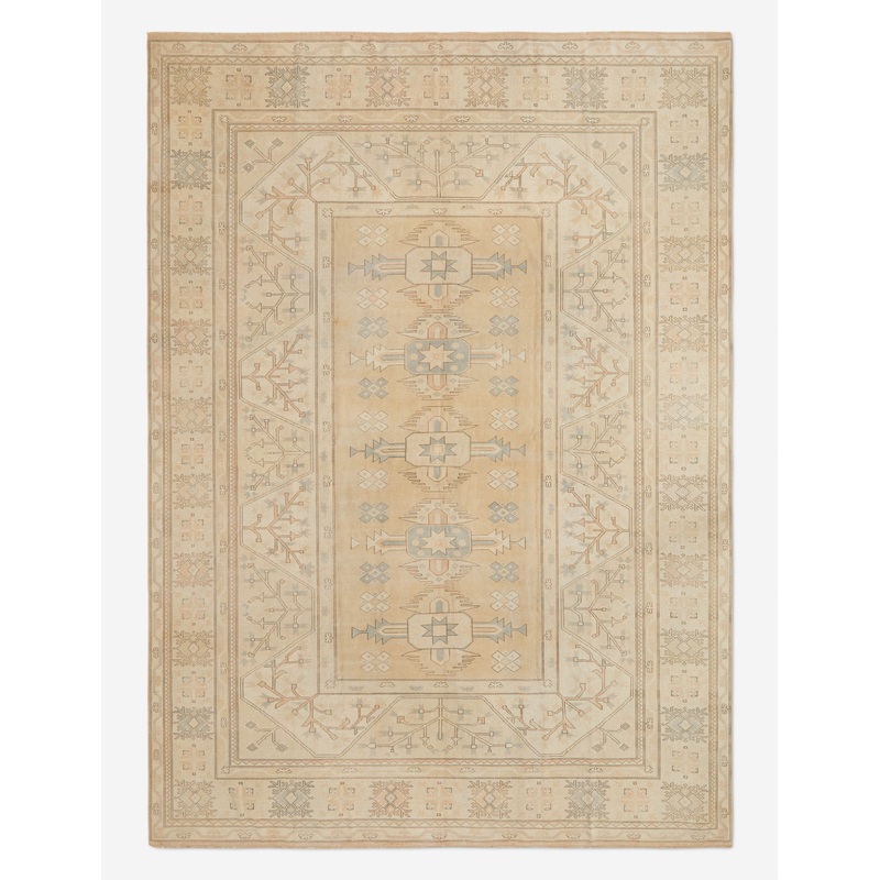 Vintage Turkish Hand-Knotted Wool Rug No. 283, 10’7″ x 15’2″